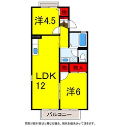 都賀駅 徒歩17分 1階の物件間取画像
